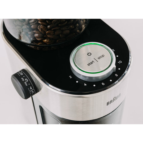 Braun KG7070 FreshSet 12Cup Burr Coffee Grinder in Stainless Steel